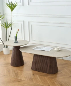 MESA DE CENTRO JOEY SET Beige - SET x 2